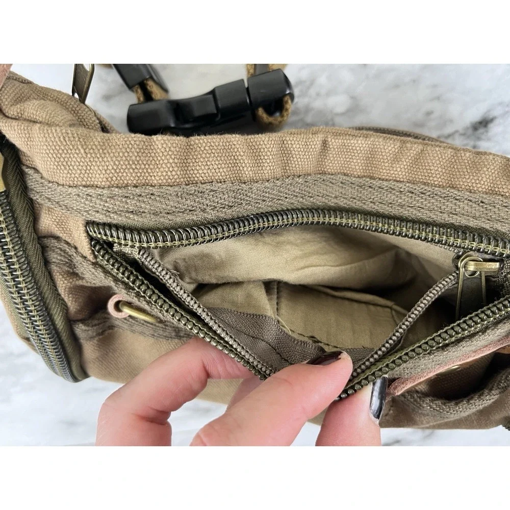 Vagabond Traveler Canvas Waist Bag Boho Festival Outdoor Active